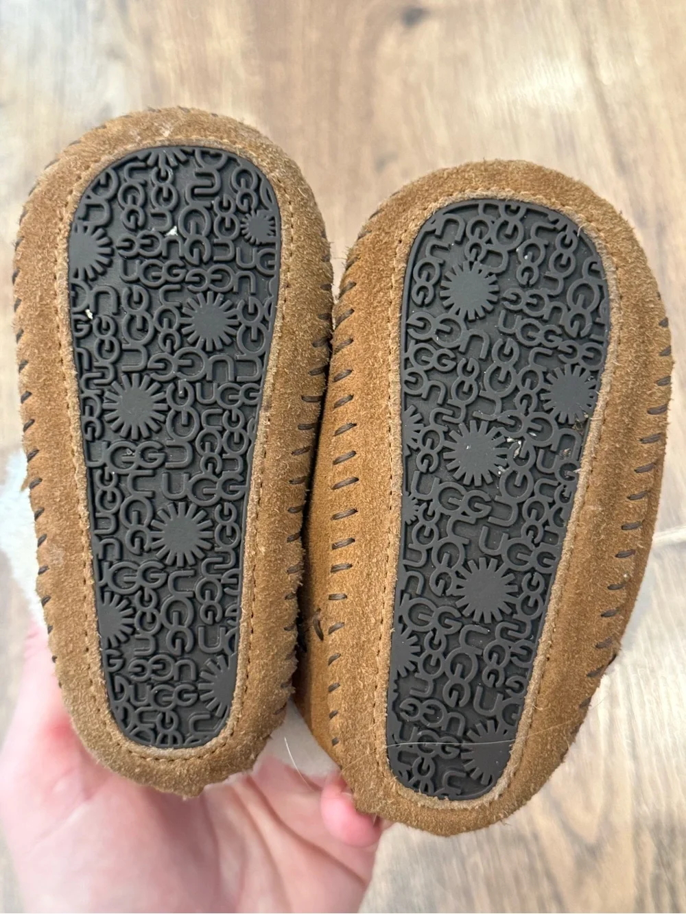 UGG Sparrow Chestnut Moccasin Booties Sz 4/5